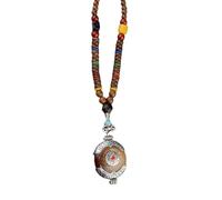 Vdaxvme Collana lunga con ciondolo Bodhi con perline in legno, accessorio che simboleggia buona fortuna e pace per la meditazione o tutti i giorni, 80*10*10cm, Albero