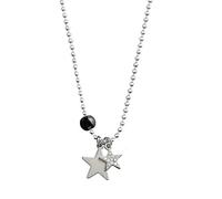 Vdaxvme Collane per le donne Metallo Colore Argento Zircone Collana Del Pendente Per Le Donne Catena Girocollo Collana Trend Gioielli Moda, Metallo, Zirconia cubica