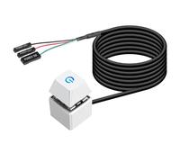 Vdaxvme Computer Desktop Pulsante di accensione Commutazione Luci LED colorate per PC Host Power Switches1.8M 6ft Cavo