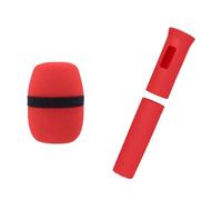 Vdaxvme Copertura di ricambio per impugnatura in gomma per microfono, impugnatura antiscivolo, custodia protettiva per palcoscenico esterno, KTV, dispositivo di canto