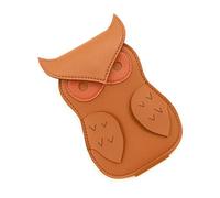 Vdaxvme Custodia in pelle PU per plettro per chitarra, organizer per plettro per chitarra, custodia per plettro per chitarra, Marrone chiaro