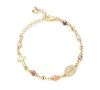 Vdaxvme Elegante cuore dorato e ossidiane croci con catena regolabile per una dichiarazione di moda unica cuore d'oro, One Size, come descritto