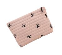 Vdaxvme Elegante organizer per trucchi con fiocco, pratica custodia con fiocco per viaggiatori e bellezza, Colore 3, 25cm x 16cm x 3cm