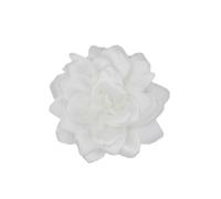 Vdaxvme Elegante Spilla a Forma di Fiore Grande in Tessuto Morbido, Colore Bianco, Floreale