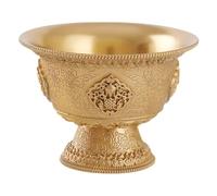 Vdaxvme Elegante tazza in ottone per meditazioni d'acqua con struttura in ottone, adatta per la casa buddista offerta e tutti i giorni