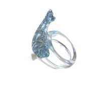 Vdaxvme Eleganti anelli scintillanti ispirati al mare con forma di delfino e design comodo da indossare, per donne e uomini, eleganti scintille, come descritto, come descritto