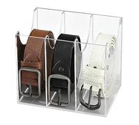 Vdaxvme Espositore da cintura in acrilico con scomparti trasparenti per gli appassionati di moda ed efficiente scatola portaoggetti
