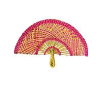 Vdaxvme Fan fatto a mano di raffreddamento tessuto a mano di colore del fan della paglia di colore per le