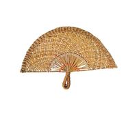 Vdaxvme Fan fatto a mano di raffreddamento tessuto a mano di colore del fan della paglia di colore per le