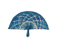 Vdaxvme Fan fatto a mano di raffreddamento tessuto a mano di colore del fan della paglia di colore per le