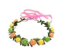 Vdaxvme Fasce per capelli da donna corona di fiori da sposa per forniture per feste di nozze ghirlande floreali corona per capelli ghirlanda per capelli fasce floreali