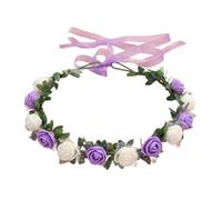 Vdaxvme Fasce per capelli da donna corona di fiori da sposa per forniture per feste di nozze ghirlande floreali corona per capelli ghirlanda per capelli fasce floreali