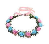 Vdaxvme Fasce per capelli da donna corona di fiori da sposa per forniture per feste di nozze ghirlande floreali corona per capelli ghirlanda per capelli fasce floreali