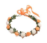 Vdaxvme Fasce per capelli da donna corona di fiori da sposa per forniture per feste di nozze ghirlande floreali corona per capelli ghirlanda per capelli fasce floreali