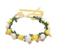 Vdaxvme Fasce per capelli da donna corona di fiori da sposa per forniture per feste di nozze ghirlande floreali corona per capelli ghirlanda per capelli fasce floreali