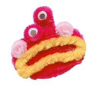 Vdaxvme Fermaglio per capelli a forma di bocca grande, in peluche, per ragazze, cartone animato, per carnevale, fotografia, per donna, frangia per coda di cavallo