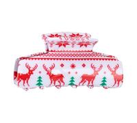 Vdaxvme Fermaglio per capelli a tema natalizio per capelli a forma di renna, fermacapelli a forte tenuta, per ragazze