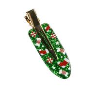Vdaxvme Fermaglio per capelli glitterato con albero di Natale, senza pieghe, vischio, per donne e ragazze, per capodanno