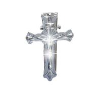 Vdaxvme Fermaglio per capelli in lega metallica a forma di crocifisso, serie scura, stile gotico, antiscivolo, per ragazze adolescenti