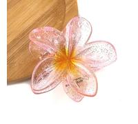 Vdaxvme Fermaglio per capelli trasparente a forma di fiore per capelli, a banana, antiscivolo, per ragazze e ragazze