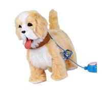 Vdaxvme Giocattolo elettrico interattivo di peluche Golden Retrievers che parla e attacca la lingua fuori, per bambini, educativo, divertente, dai 3 anni in su, giocattolo elettrico per cani