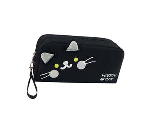 Vdaxvme Grande astuccio multistrato, ad alta capacità, portapenne, portapenne, organizer da viaggio per cosmetici, Nero , Size Approx. 22x10cm/8.66x3.94in