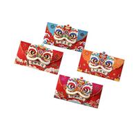 Vdaxvme Hongbao - Set di 4 buste per denaro in carta, multifunzionali, per festeggiare l'anno del serpente, confezione da 4