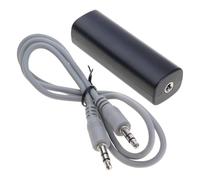 Vdaxvme Isolatore del rumore di messa a terra, filtro da 3,5 mm, elimina il ronzio per auto e dispositivi stereo domestici, isolatore portatile