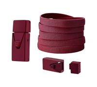 Vdaxvme Lacci Elastici Con Fibbie Clip 8 Mm Larghezza 100 Cm Lunghi Per Uomini Donne Adolescenti Bambini Scarpe Per Scarpe Da Ginnastica, Colore: vinaccia, taglia unica