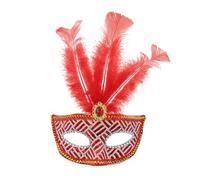 Vdaxvme Maschera Mascherata Per Le Donne Piumate Strass Veneziano Partito Serata Prom Ball Halloween Cosplay Costumi Mascherata Maschera