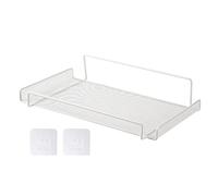 Vdaxvme Scaffale per router WiFi a parete portaoggetti galleggiante per router cordless Console di gioco Supporto per cavo per componenti Staffa galleggiante per bagno