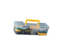 Vdaxvme Scatola organizer trasparente per attrezzi, robusta, multiuso, con coperchio, contenitore impermeabile per attrezzi