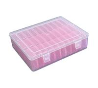 Vdaxvme Scatola portaoggetti trasparente multiuso in plastica robusta per scrivania, con 30 scomparti, accessori per l'organizzazione della casa, casa, vetrina per gioielli, Taglia unica, come