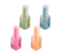 Vdaxvme Set di 4 evidenziatori evidenziatori per unghie, a forma di smalto, per imparare e lavorare