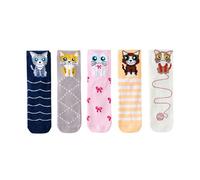 Vdaxvme Set di 5 paia di calzini sportivi da donna, assorbono il sudore, pratici, per la regolazione dell'umidità, YCA, Taglia unica