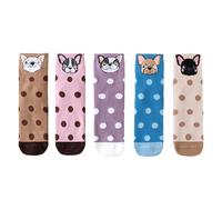 Vdaxvme Set di 5 paia di calzini sportivi da donna, assorbono il sudore, pratici, per la regolazione dell'umidità, YFD, Taglia unica