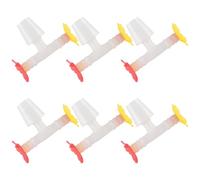 Vdaxvme Set di 6 mangiatoie per colibrì a prova di perdite, accessori per bocconcini, accessori per sigillare la parte di ricambio, strumento di erogazione con ugelli a prova di perdite