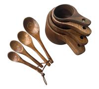 Vdaxvme Set di 8 cucchiai in legno multiuso, accessori da cucina, perfetti per la preparazione precisa di ricette in cucina a casa, set di accessori da forno