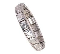 Vdaxvme Set di bracciali con fascino italiani multiuso per gli amanti dell'artigianato, in acciaio inox robusto con tonalità oro e argento, Taglia unica, come descritto