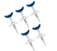 Vdaxvme Set pratica con linee guida, confezione da 5 tee in nylon con coppa larga per installazione di tiri per uso golf tee da golf in nylon con coppa larga