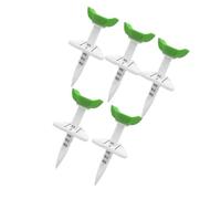 Vdaxvme Set pratica con linee guida, confezione da 5 tee in nylon con coppa larga per installazione di tiri per uso golf tee da golf in nylon con coppa larga