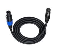 Vdaxvme SpeakOn a cavo Speak-On maschio a femmina con Twist Lock Stage microfono Wire 3Pin cavo di prolunga 1,8 m