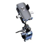 Vdaxvme Supporto per telefono girevole a 360 gradi con impugnatura in silicone antiscivolo e pulsante di sgancio rapido per dispositivi da 4,7 a 6,9 pollici Supporto per telefono da auto