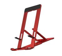 Vdaxvme Supporto per telefono pieghevole in alluminio regolabile per dispositivi da 4-12 pollici Base antiscivolo e supporto da tavolo portatile per tablet con cuscinetto in silicone