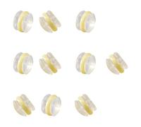 Vdaxvme Tappi per le orecchie in ceramica in morbido silicone ipoallergenico tappi per le orecchie Accessori per l'allenamento e l'uso quotidiano Vestibilità comoda per le allergie del metallo, Taglia