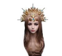 Vdaxvme Tiaras Corona Fascia Materiale Kit VirginMary Chiesa Costume Fascia SunGoddess Hairband Femminile Tiaras Copricapo