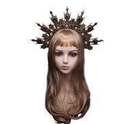 Vdaxvme Tiaras Corona Fascia Materiale Kit VirginMary Chiesa Costume Fascia SunGoddess Hairband Femminile Tiaras Copricapo