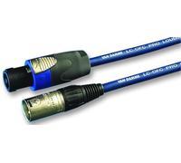 VDC Cavo 4-Pin Speakon a 3-Pin XLR Maschio, 5m, Blu