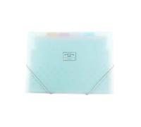 VDCVADKYE Cartella espandibile, Cartella espandibile PP A4 8 strati multicolore(Sky Blue)