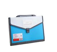 VDCVADKYE Cartella espandibile, Cartella portadocumenti espandibile 13 tasche A4 grande capacità multicolore(Blue)